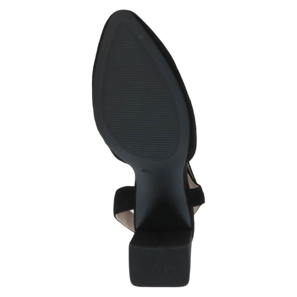 Caprice Sling Pumps 9-29600-BLACK SUEDE