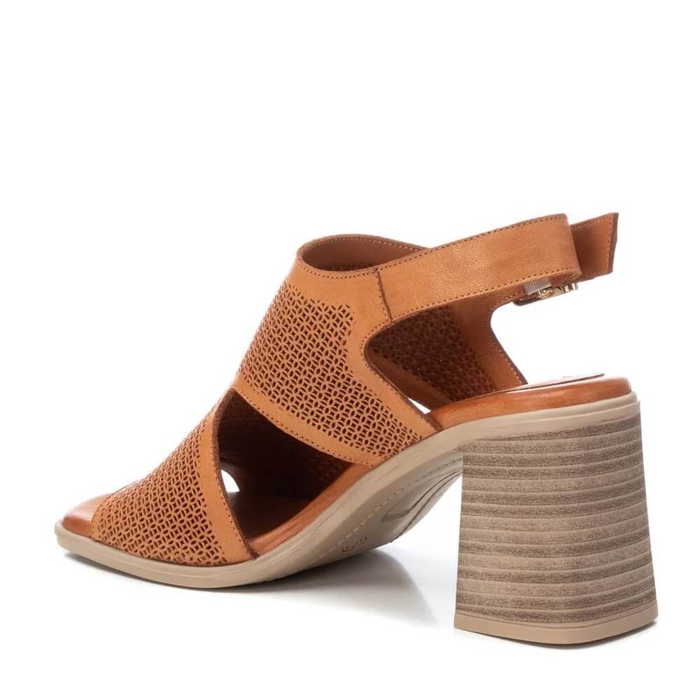Carmela 161615 Block Heel Sandal-CAMEL