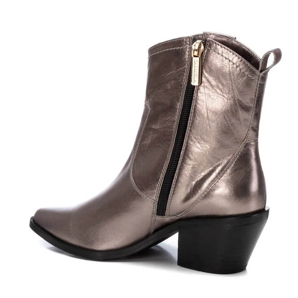 Carmela 1617760 Western Style Ankle Boot-PEWTER