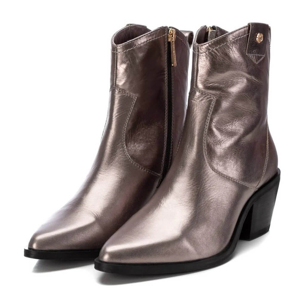 Carmela 1617760 Western Style Ankle Boot-PEWTER