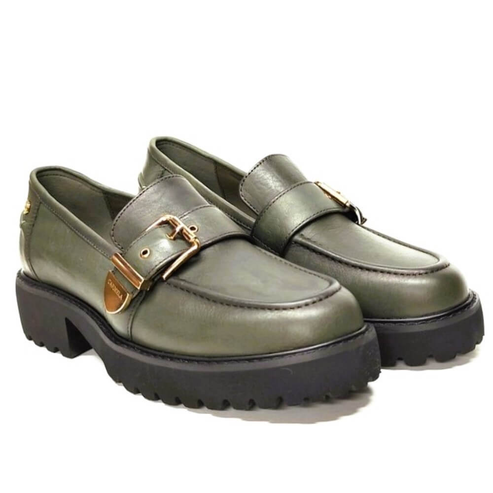 Carmela 161907 Leather Loafer-KHAKI