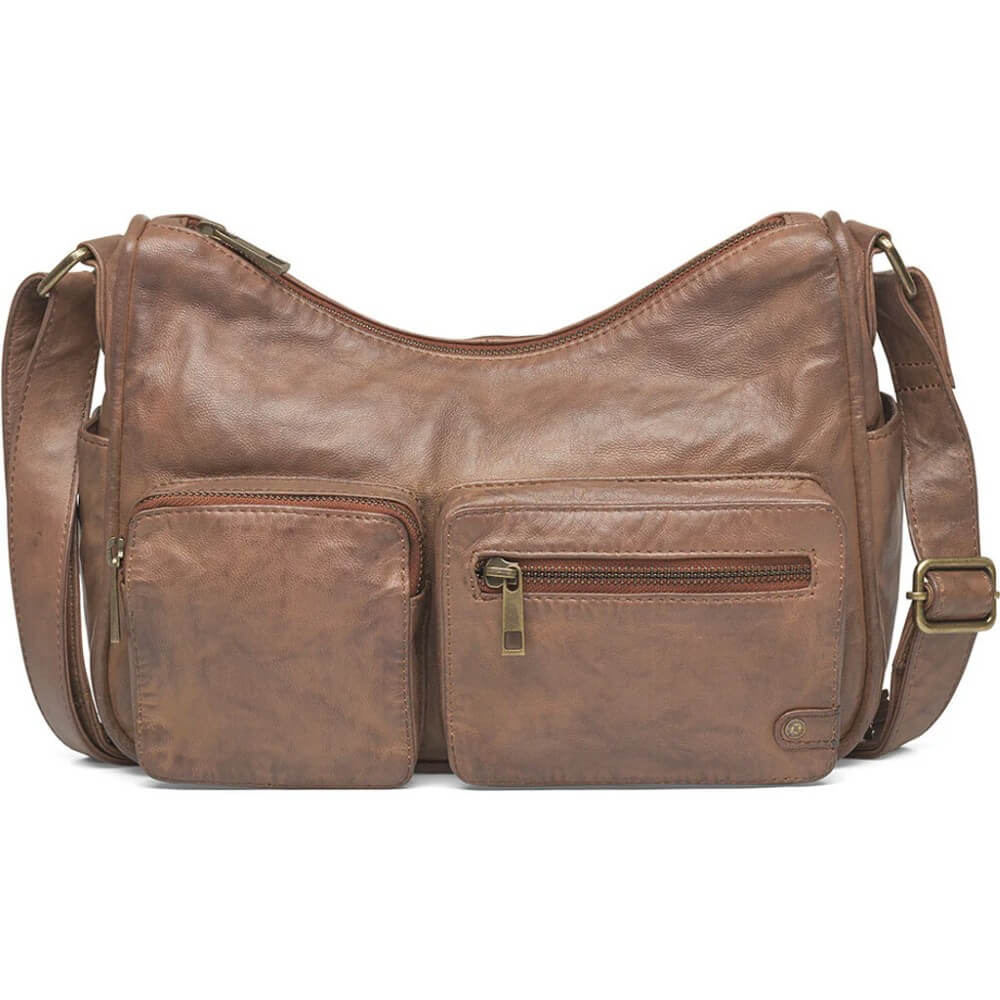 Depeche Leather Shoulder Bag 16278-CHESTNUT