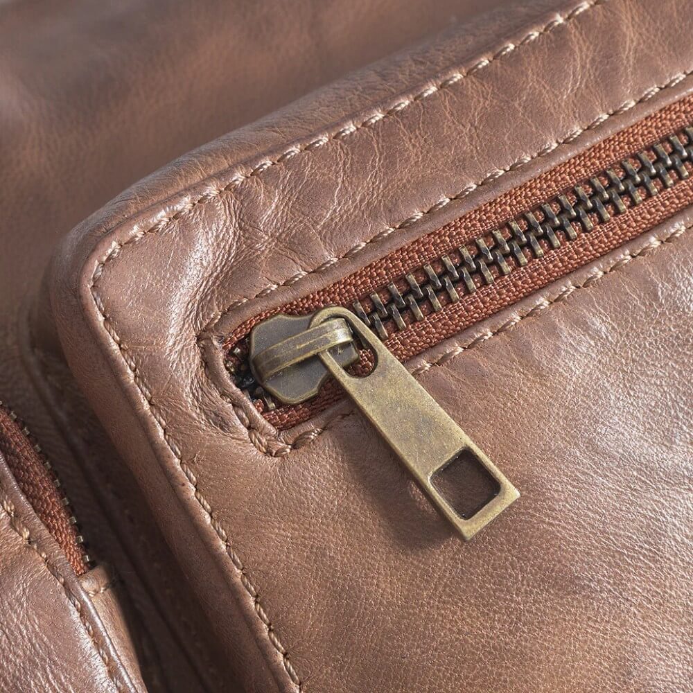 Depeche Leather Shoulder Bag 16278-CHESTNUT