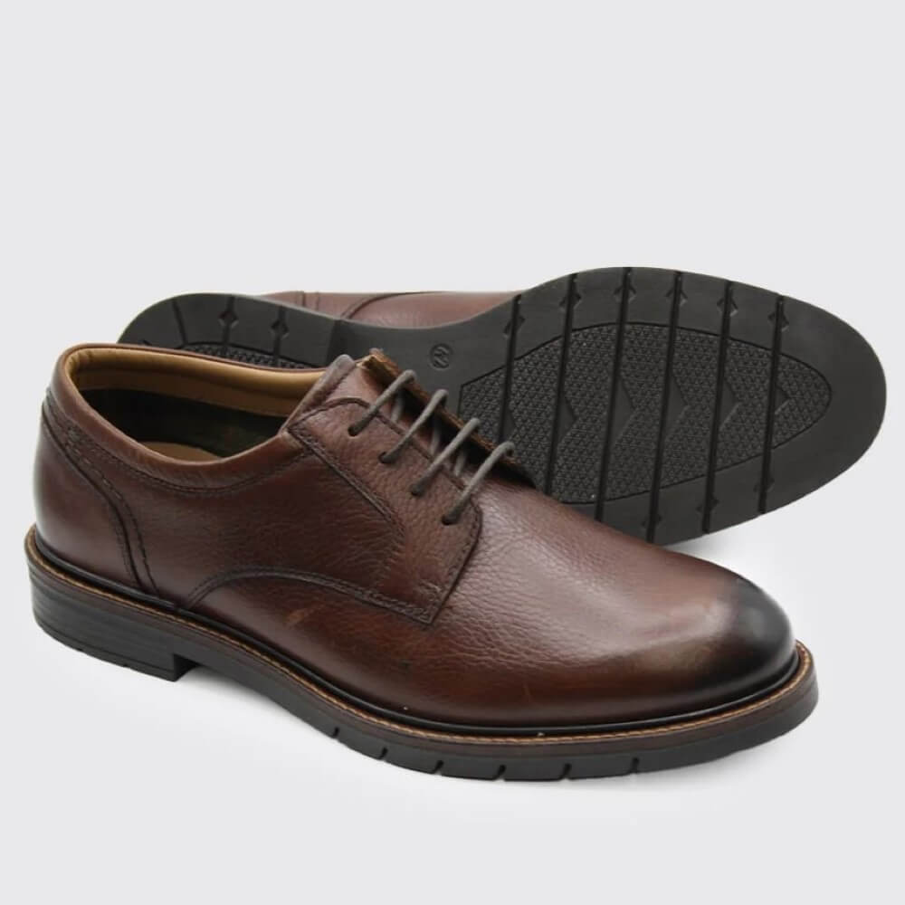 Dubarry Sly Smart Casual Mens Leather Shoe-BROWN