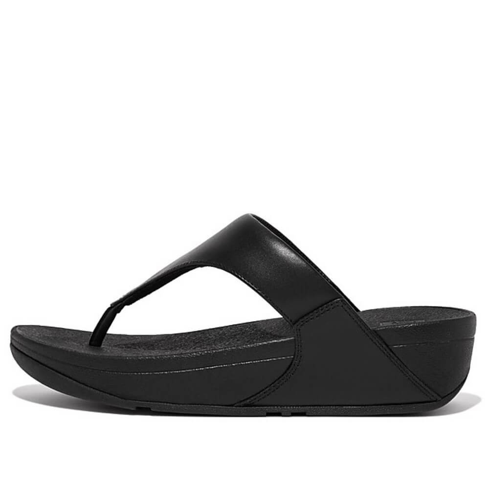 FITFLOP LULU Leather Toepost-BLACK