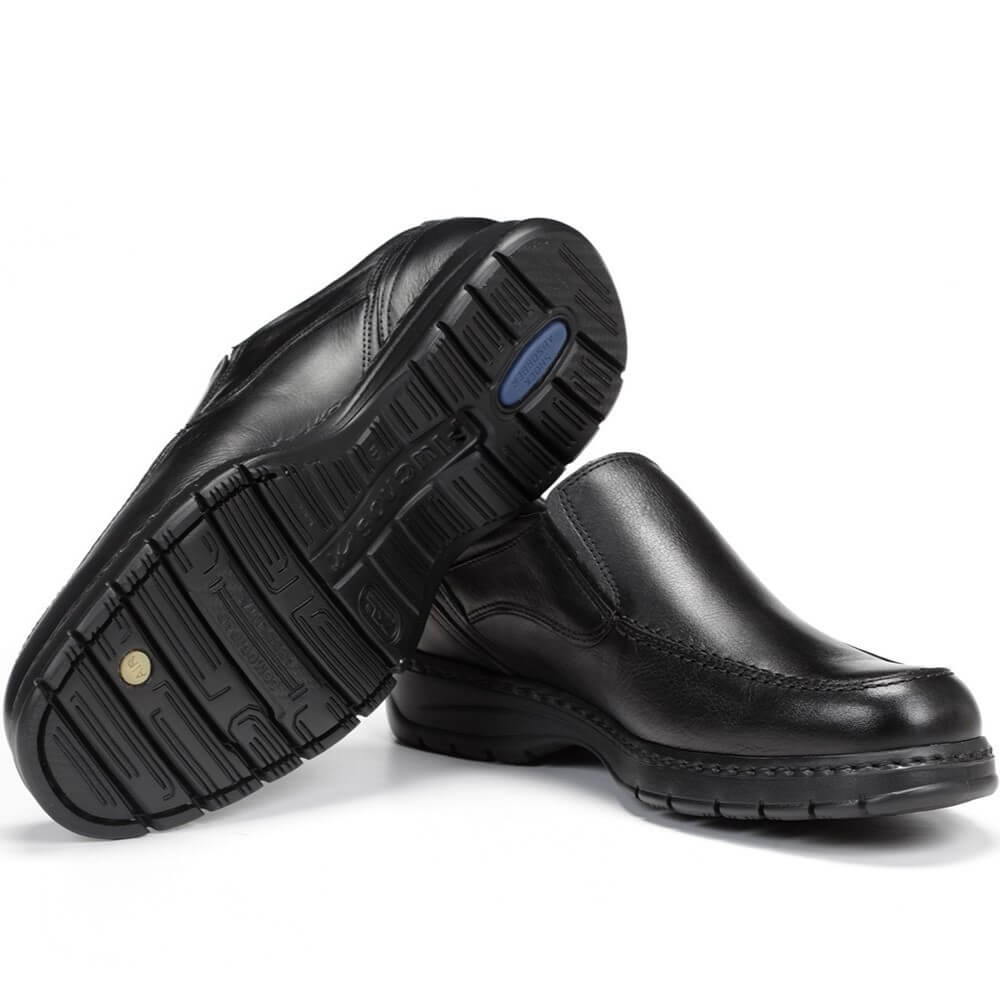 FLUCHOS CRONO 9144 Leather Slip-on-BLACK