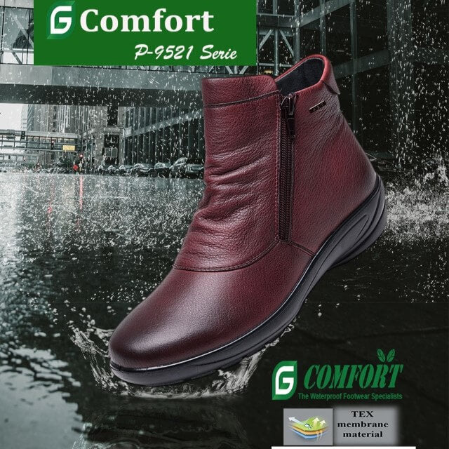red waterproof boot