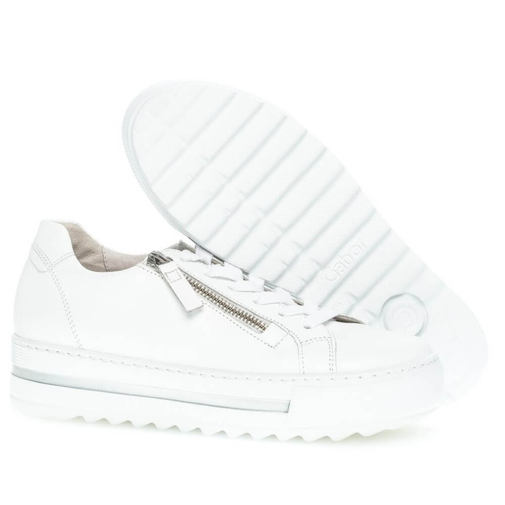 Gabor 46.498 Heather Platform Trainer-WHITE