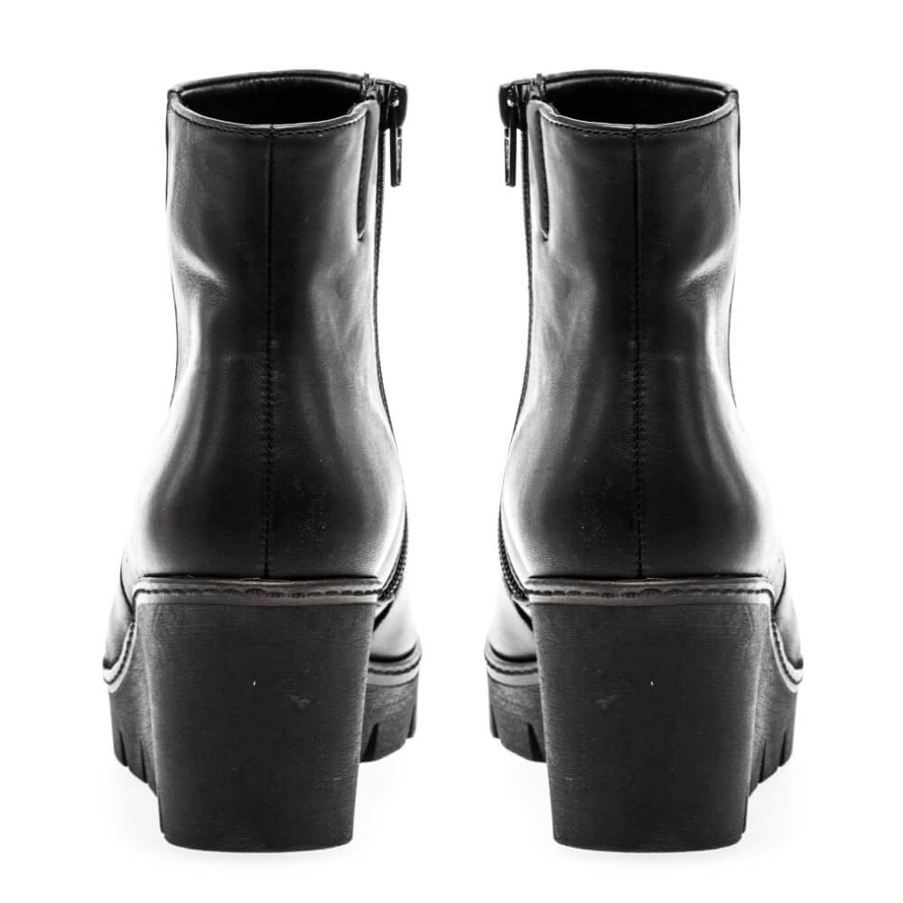 Gabor 54.780 Utopia Leather Wedge-BLACK