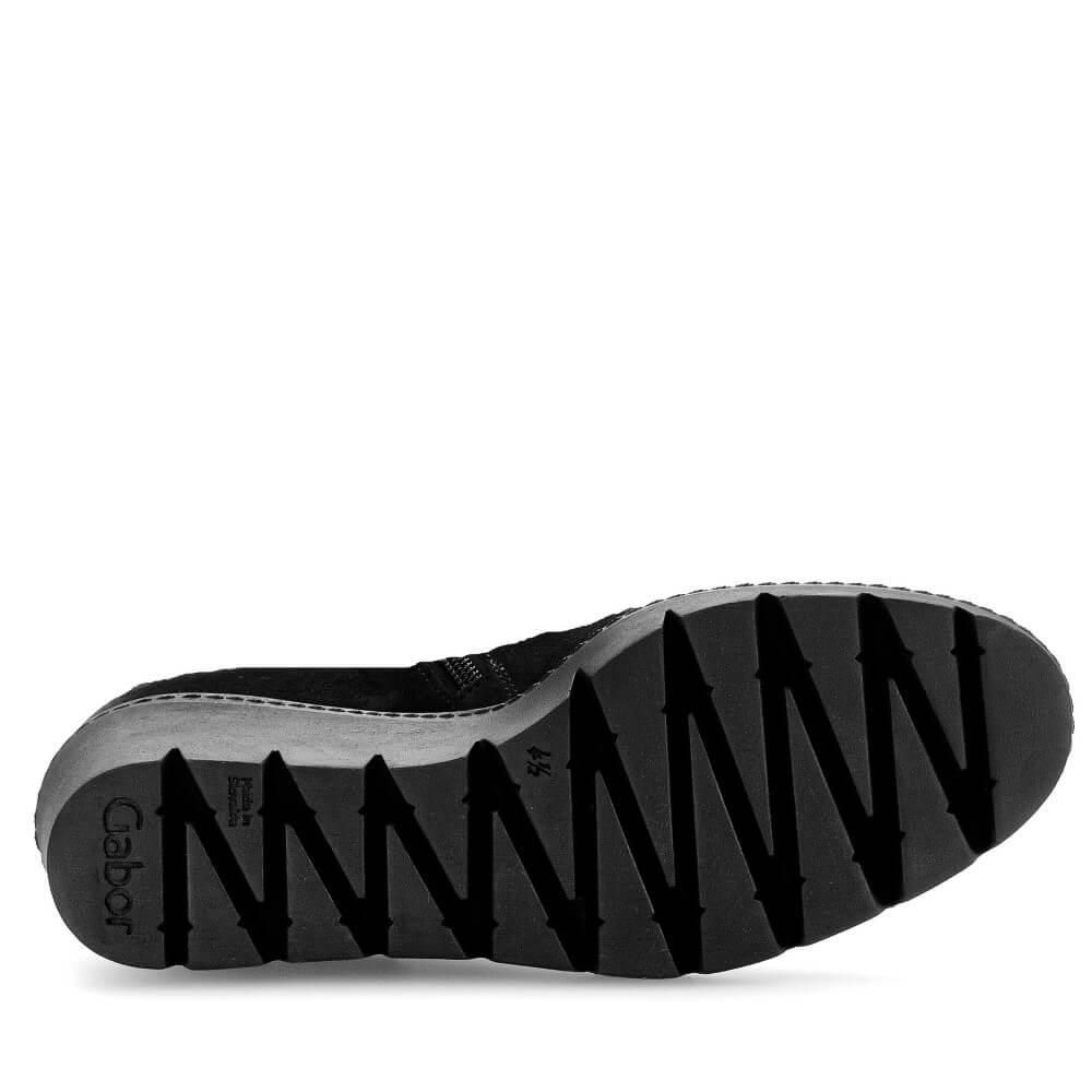 Gabor 54.780 Utopia Leather Wedge-BLACK