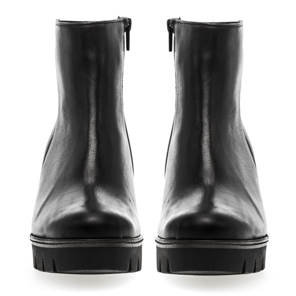 Gabor 54.780 Utopia Leather Wedge-BLACK