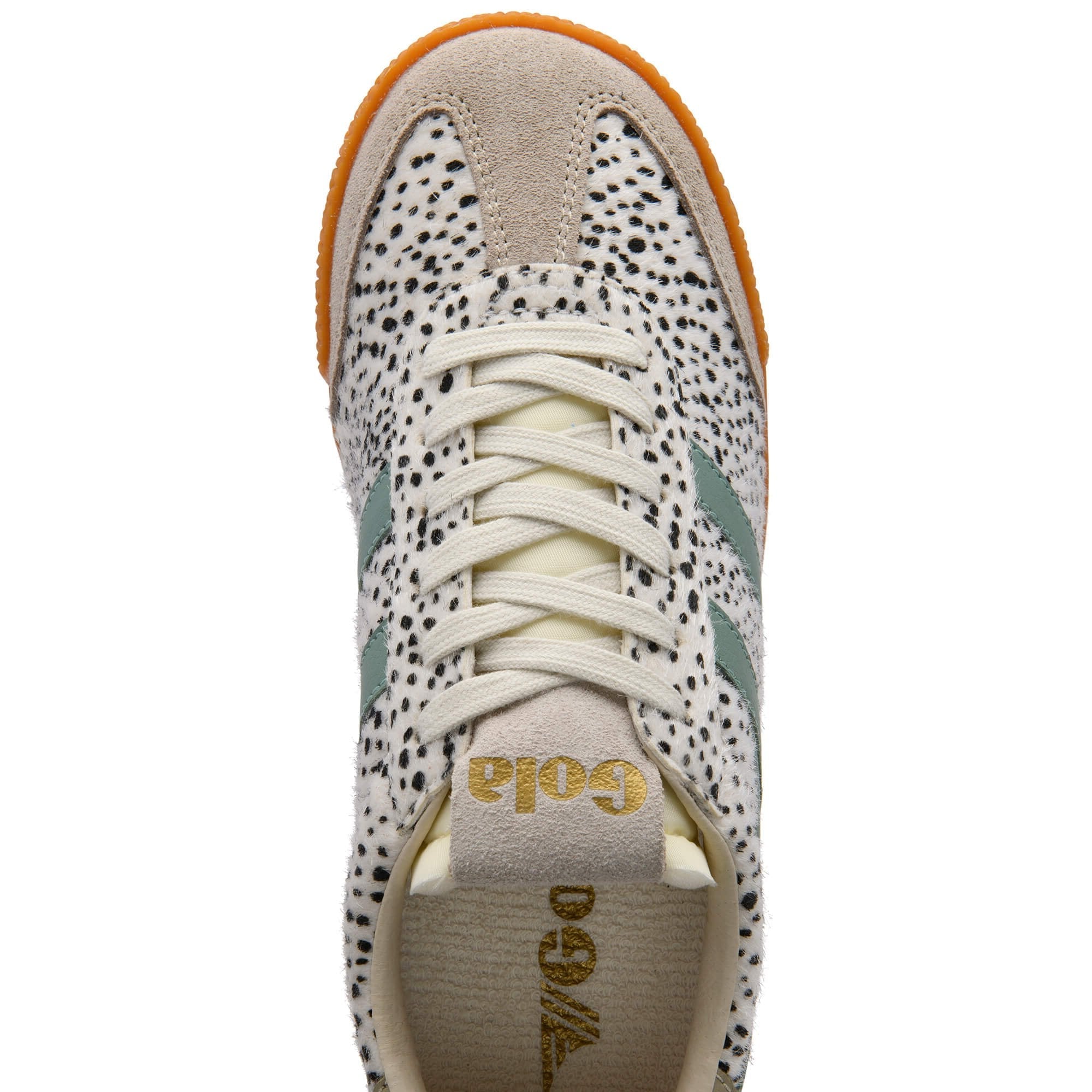 Gola Classics Women's Elan Savanna Trainers Cheetah/Feather Grey/Green Mist