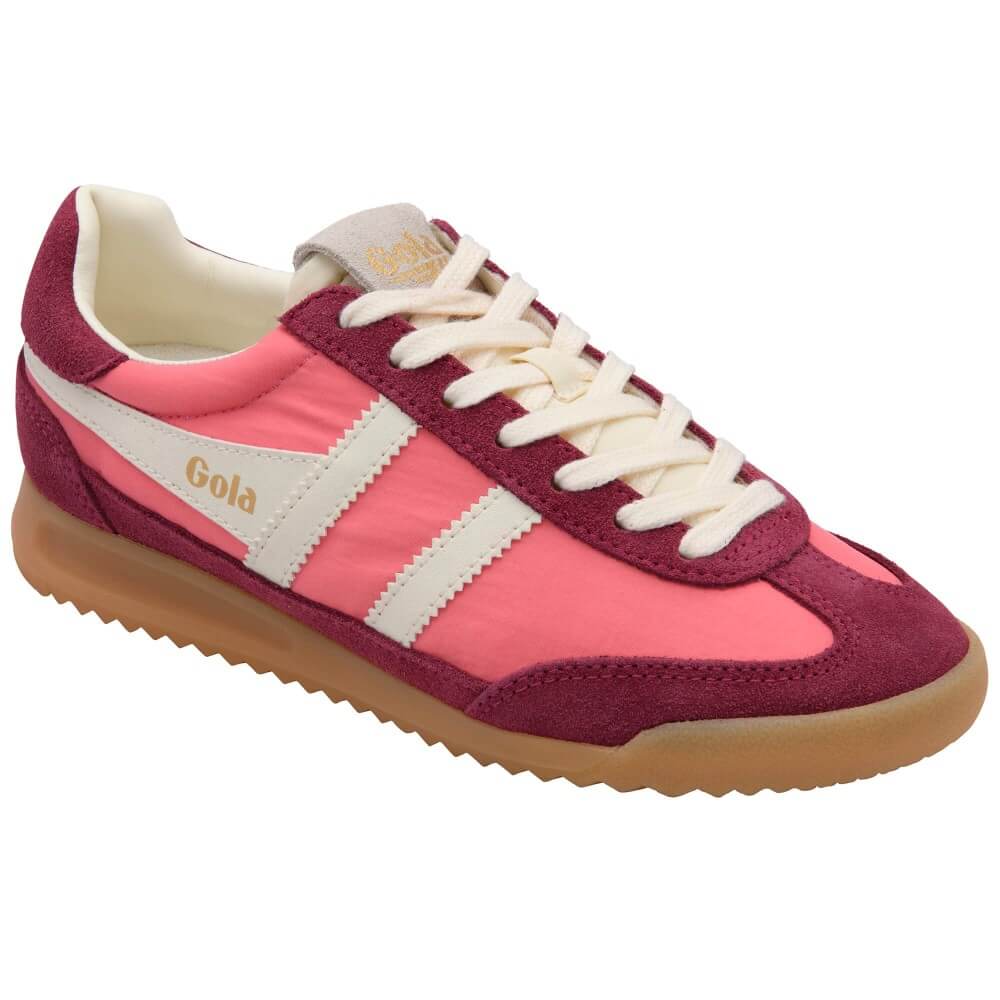 Gola Classics Women's Firefly Trainers Bubble-gum/Cerise/Off White