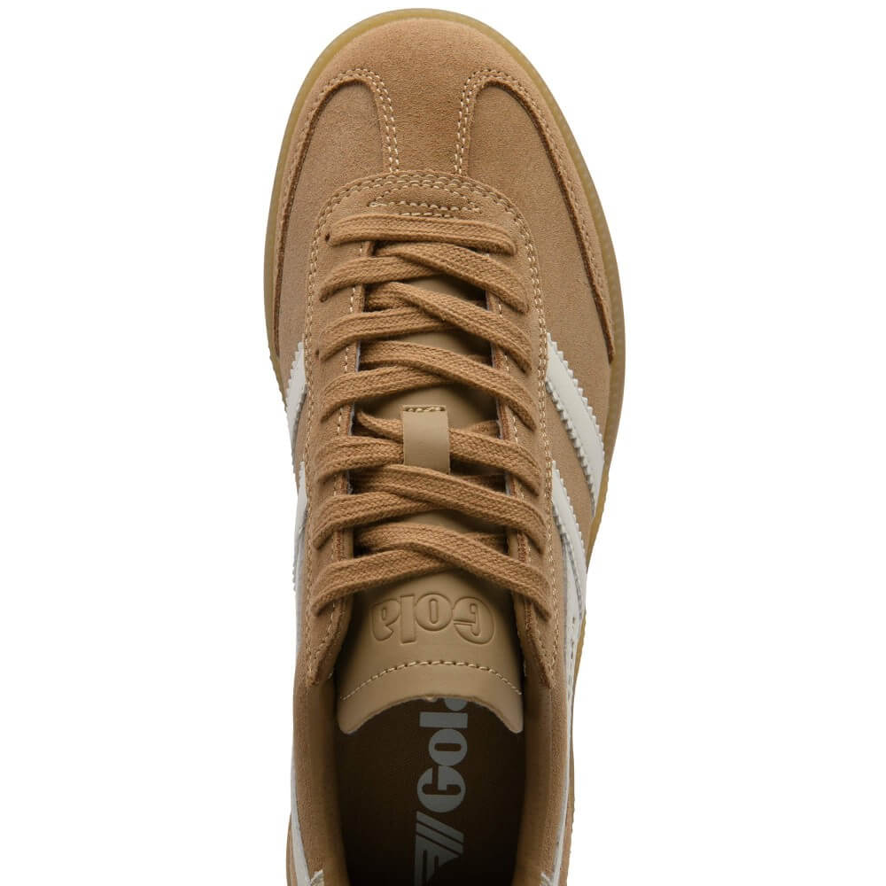 Gola Classics Women's Viper Trainers Light Caramel/Off White/Gold/Gum