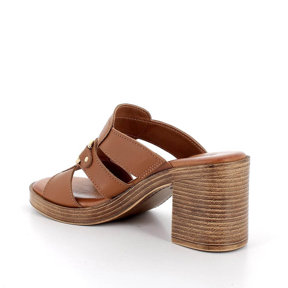 Igi & Co Leather Mule Sandal 7692411-TAN