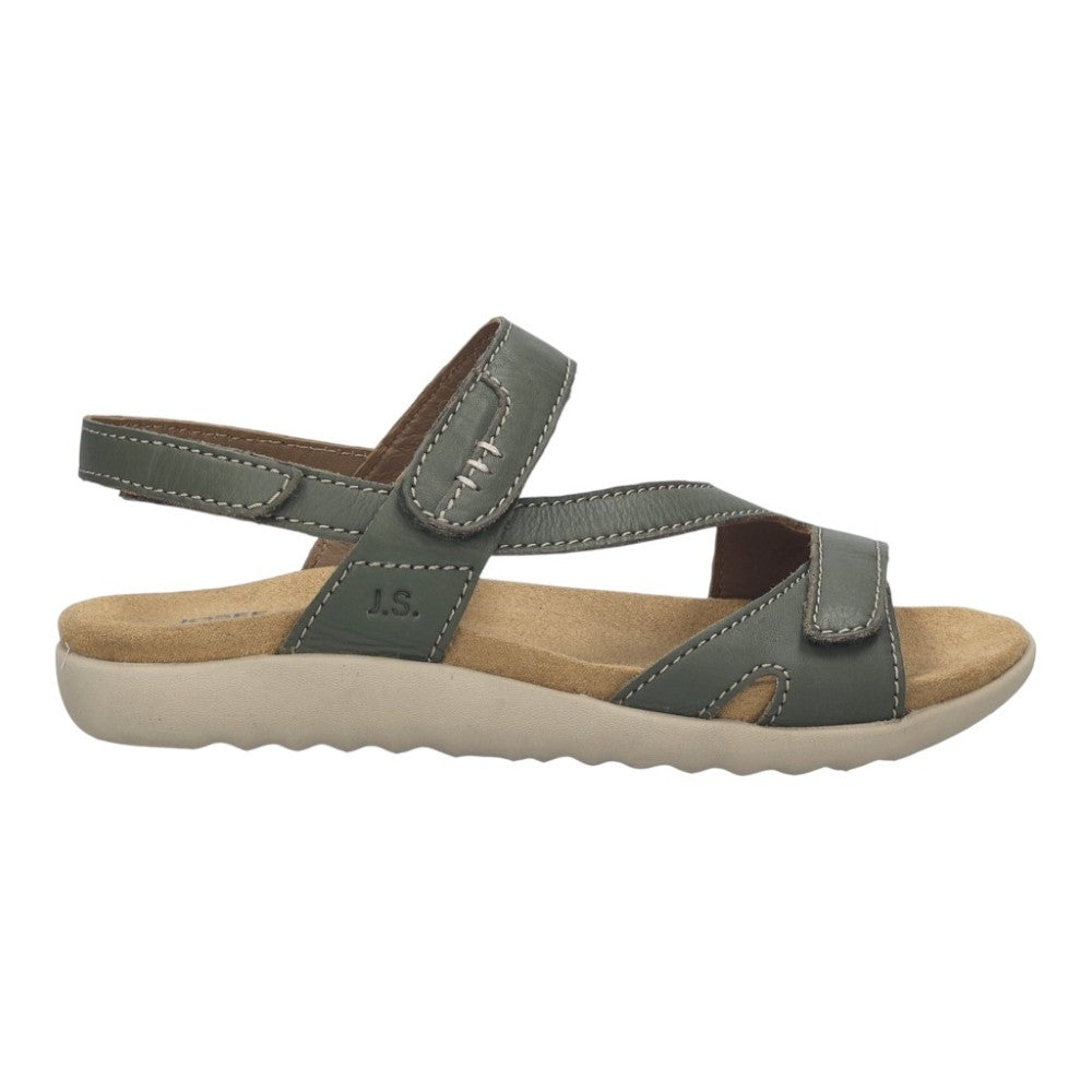 Josef Seibel Khaki Green Velcro Sandal
