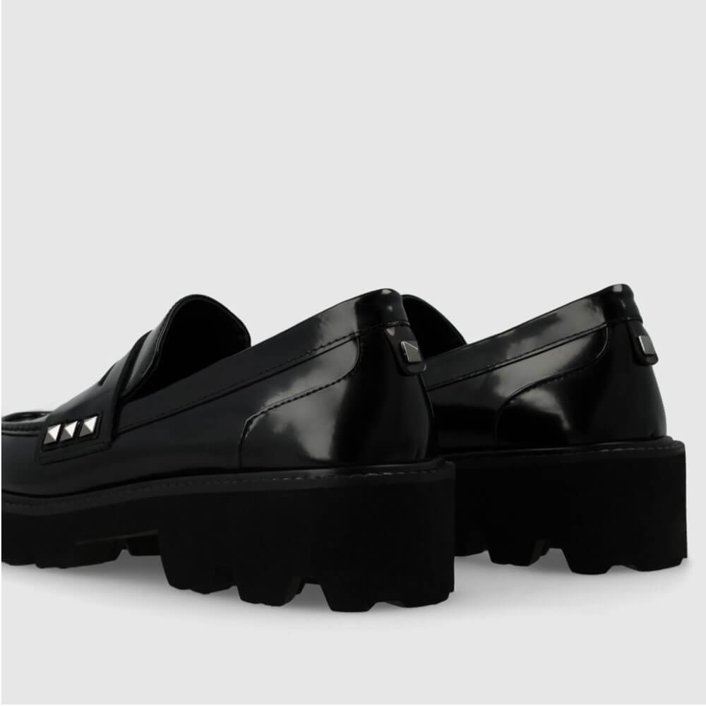 Lodi CE5142 Leather Loafer-BLACK