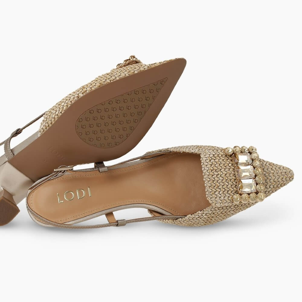Lodi A-Casiopea Slingback Courts Gold