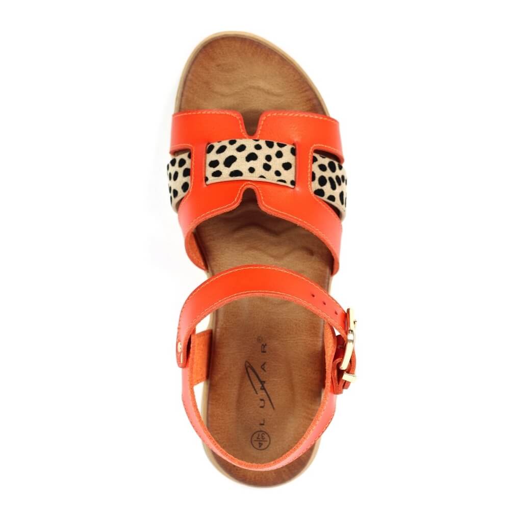 Lunar Carla Sandals-ORANGE