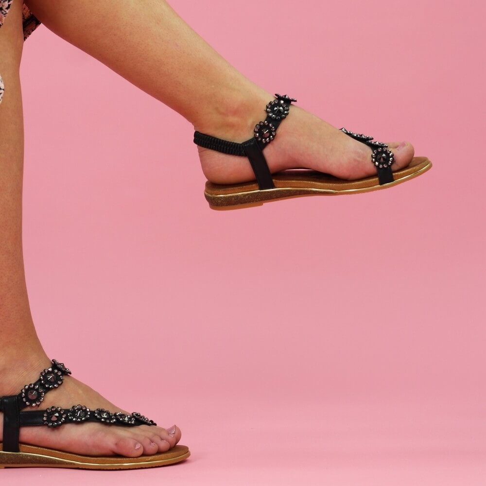 Lunar Charlotte Sandal -BLACK