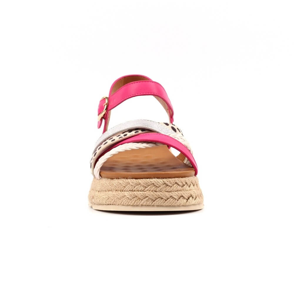 Lunar Flick Platform Fuchsia Pink Multicoloured Sandal