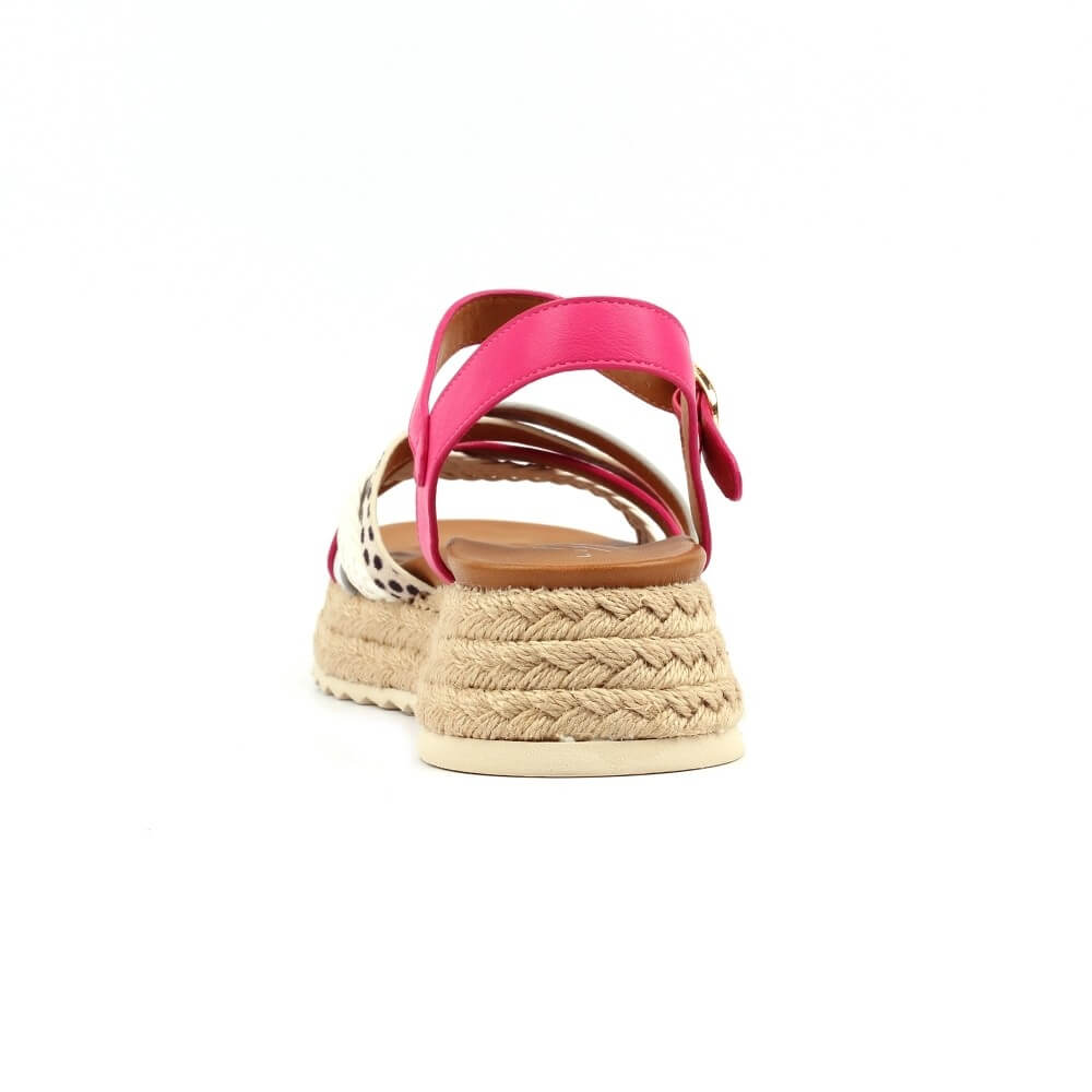 Lunar Flick Platform Fuchsia Pink Multicoloured Sandal