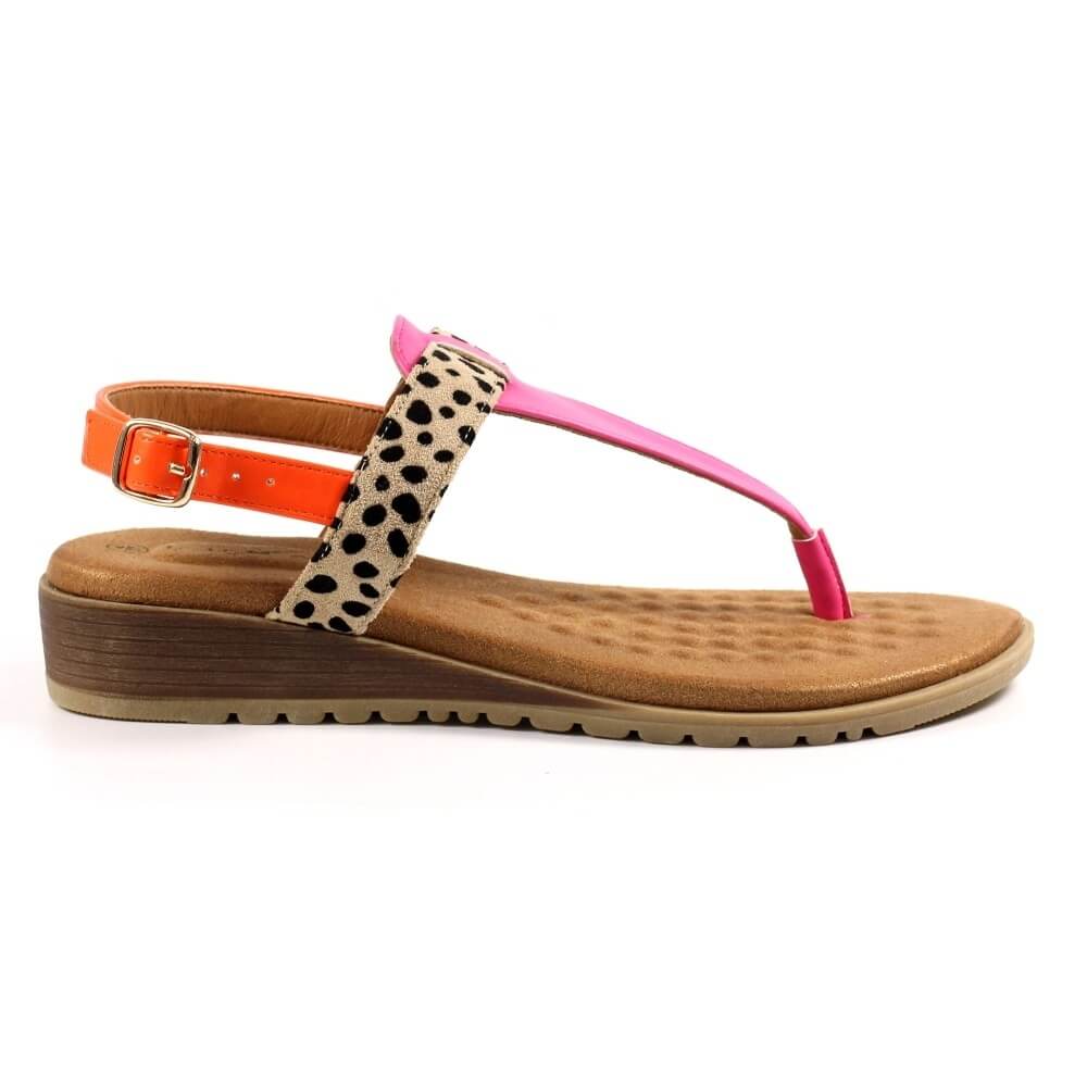 Lunar Gina Sandals-FUCHSIA