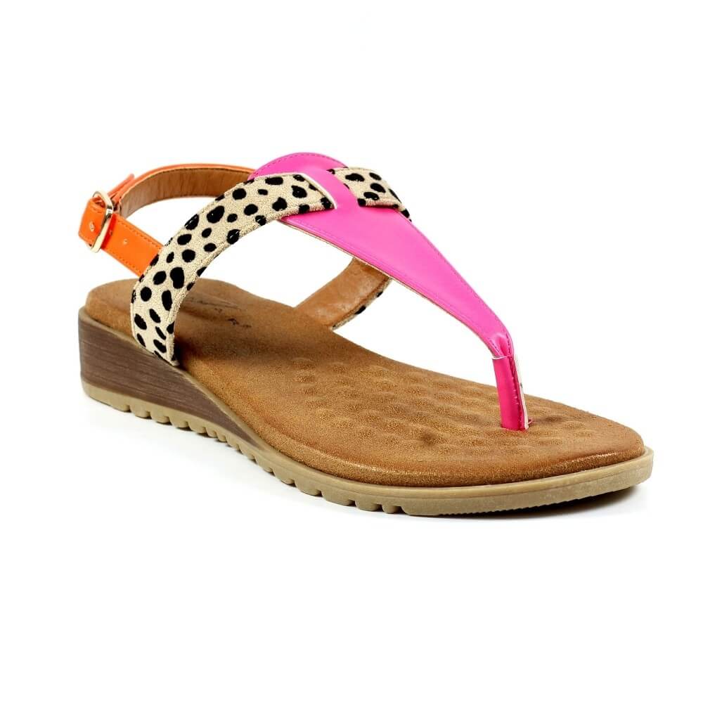 Lunar Gina Sandals-FUCHSIA