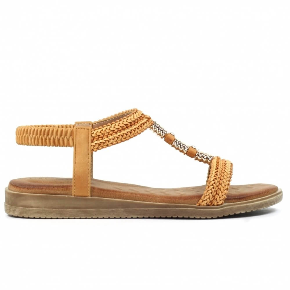 Lunar Portofino Sandals-CAMEL