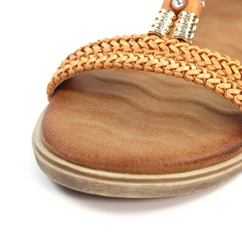 Lunar Portofino Sandals-CAMEL