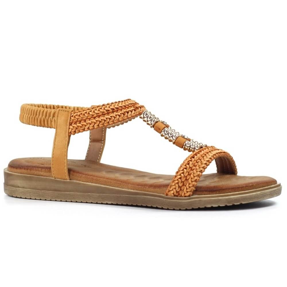 Lunar Portofino Sandals-CAMEL