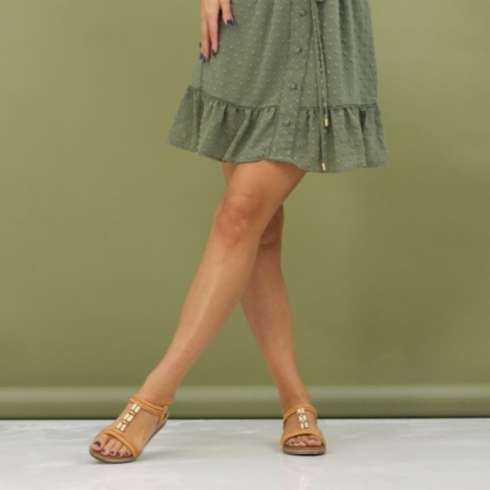 Lunar Portofino Sandals-CAMEL