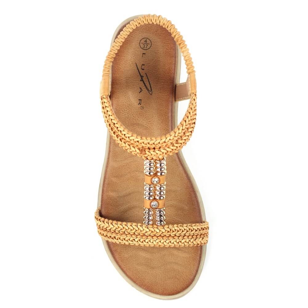 Lunar Portofino Sandals-CAMEL