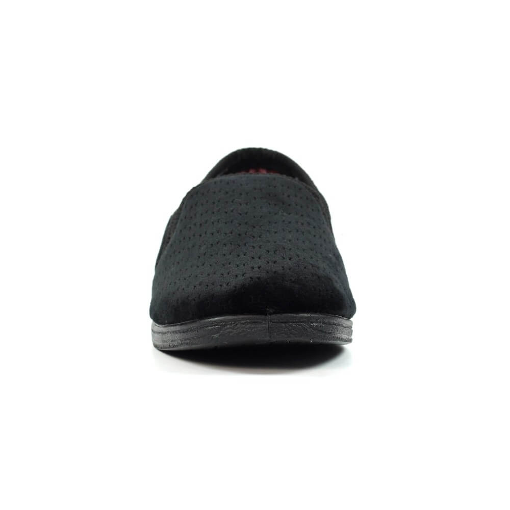 Black Gents Slipper on a white background