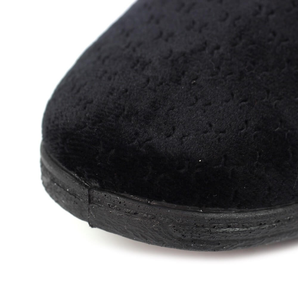 Black Gents Slipper on a white background