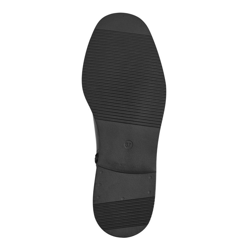 Marco Tozzi 2-25520 Leather Knee High Boots-BLACK