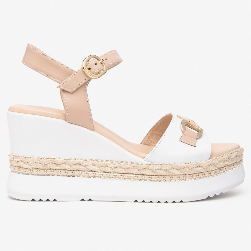 NeroGiardini Wedge Leather Sandals E513552D