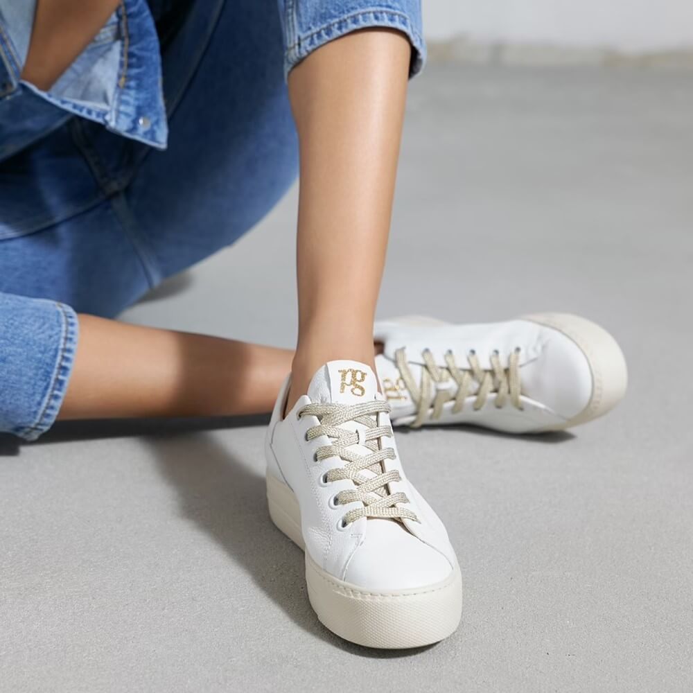 Paul Green 5320 Super Soft Trainers-WHITE