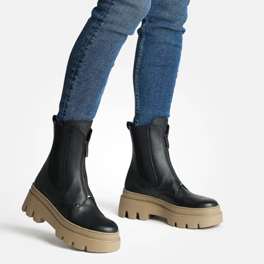 Paul Green 8030 Centre Zip -BLACK