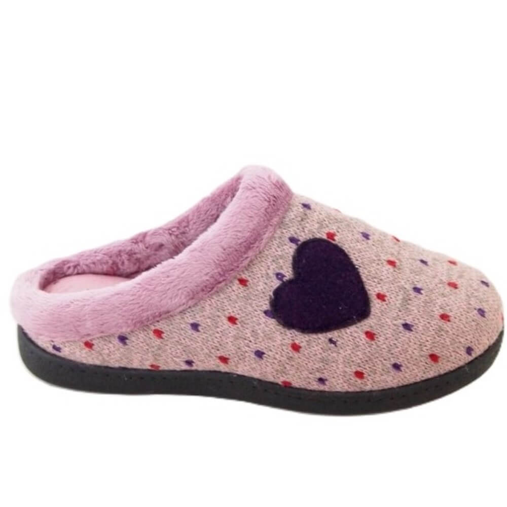Roal R12221 Heart PumaFlex Slipper-PINK