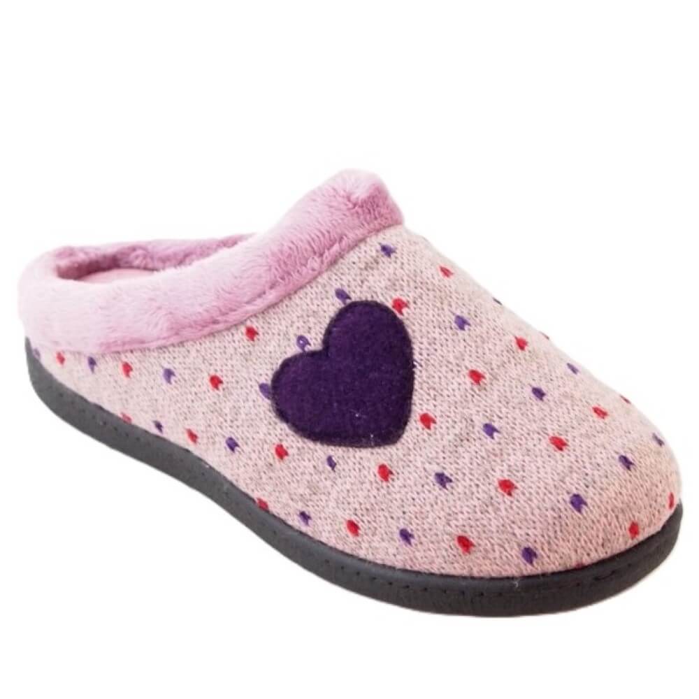 Roal R12221 Heart PumaFlex Slipper-PINK