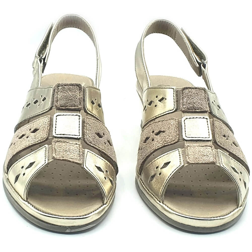 Suave Catania Wedge Sandal-GOLD