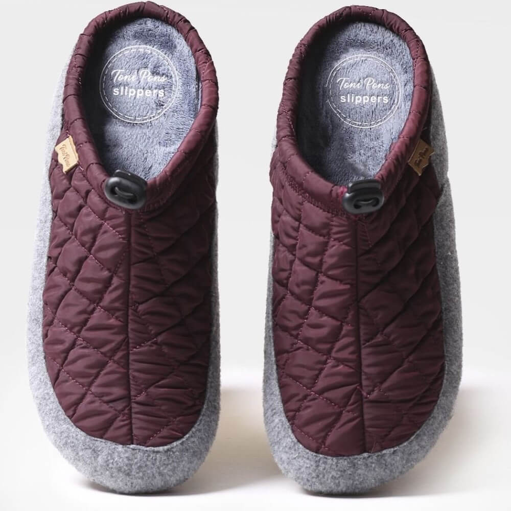 Toni Pons Nadir-um Slippers-BURGUNDY