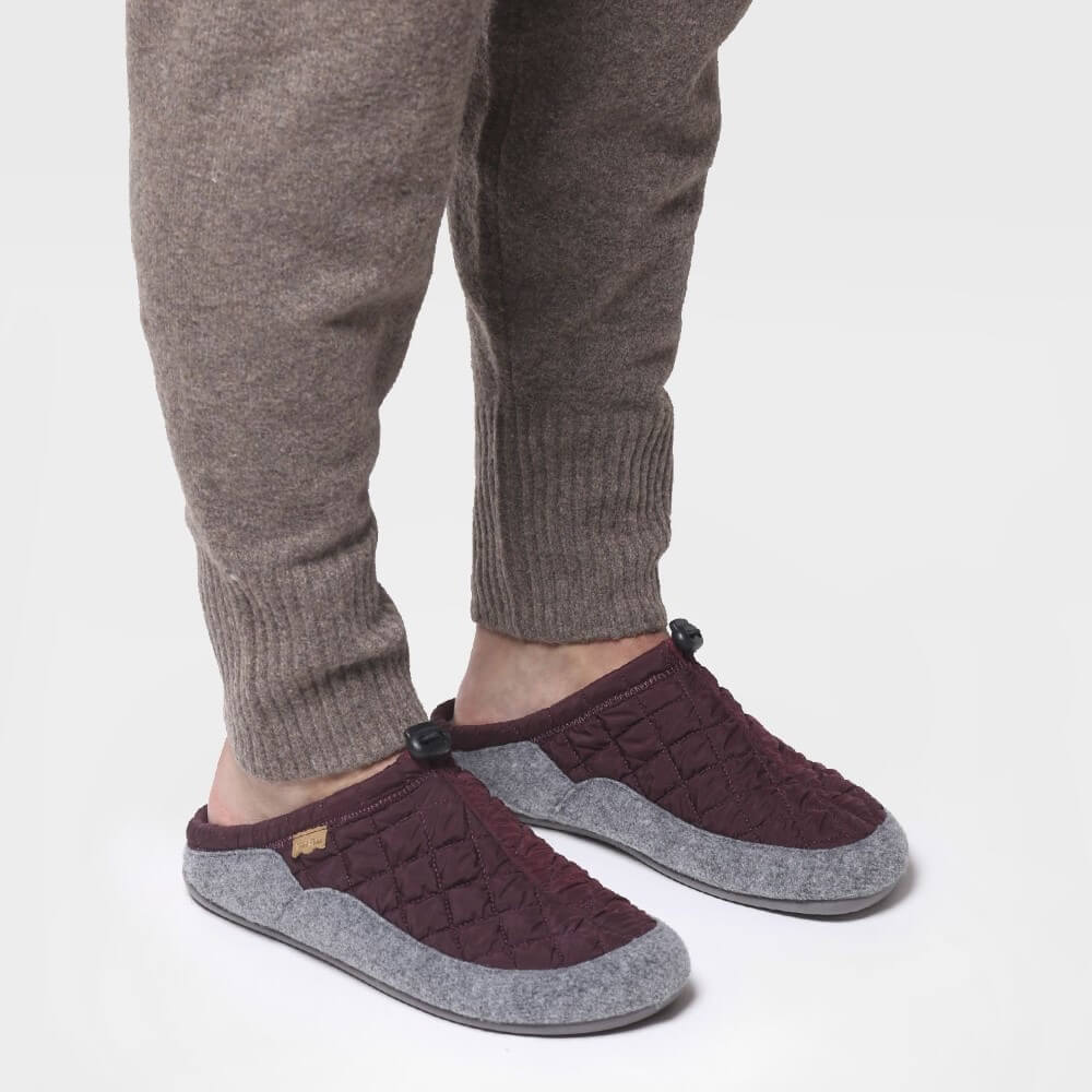 Toni Pons Nadir-um Slippers-BURGUNDY
