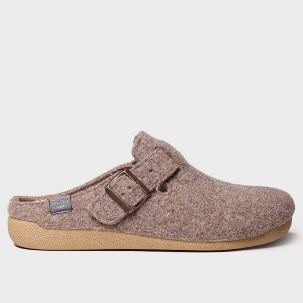 Toni Pons NORTON-FP - Men\'s clog-style slipper in felt. Color: Taupe. Size US 11 Toni Pons NORTON-FP - Men\ main image 3