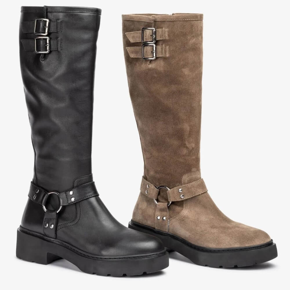 Unisa JECIS Knee High Boot-BLACK