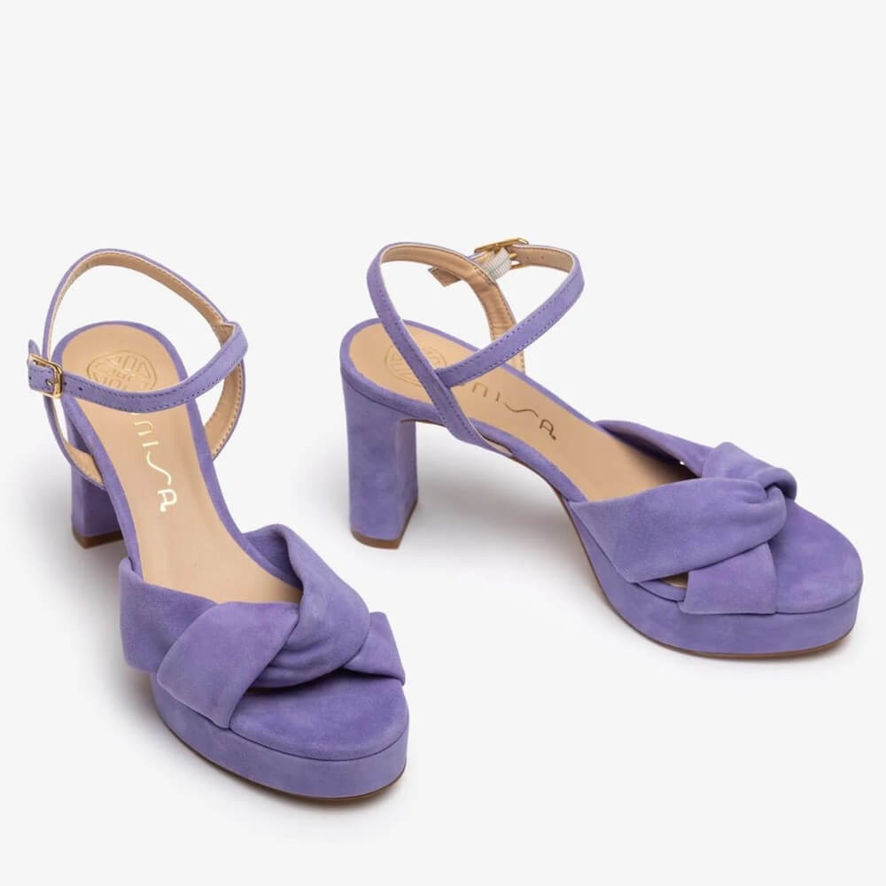 Unisa ONOA Platform Suede Leather Sandal-LILAC