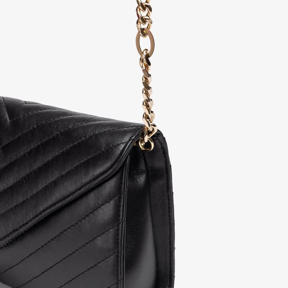 UNISA ZCORIN Shoulder Bag-BLACK