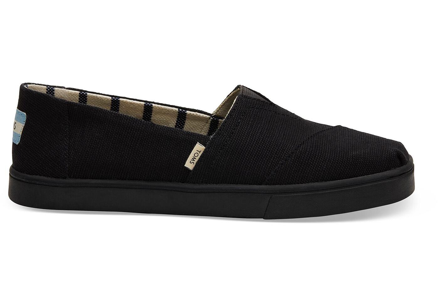TOMS Heritage Canvas Cupsole-BLACK BLACK