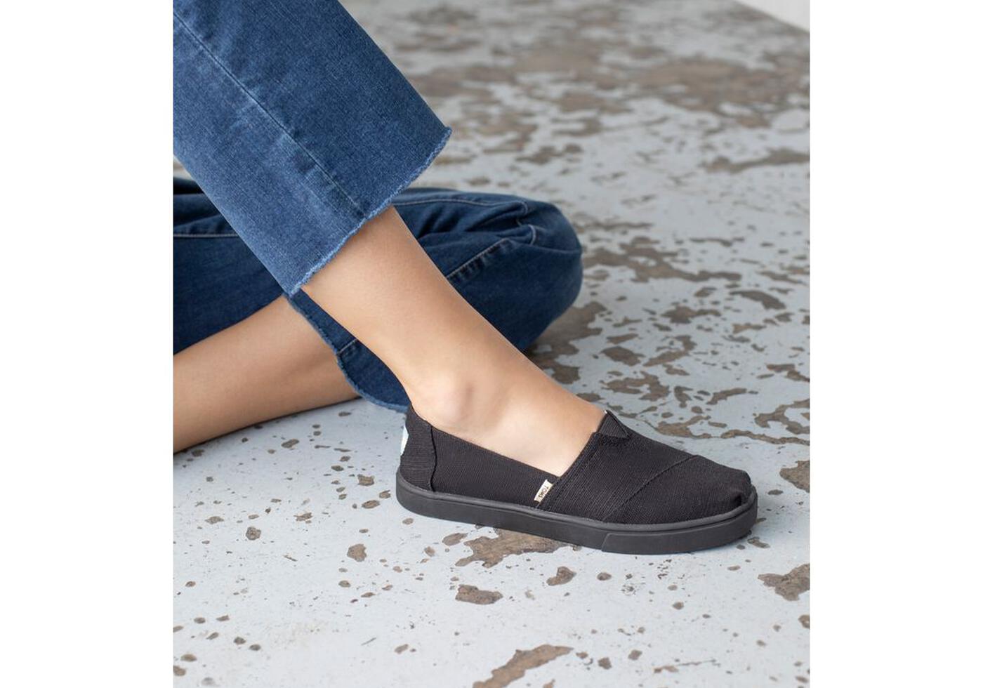 TOMS Heritage Canvas Cupsole-BLACK BLACK